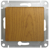 Переключатель 1-клавишный 10A (схема 6) Systeme Electric Glossa Дуб