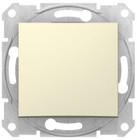 Выключатель 1-клавишный 10A Schneider Electric Sedna Бежевый