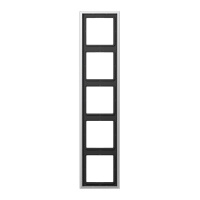 Рамка 5-постовая Jung LS 990 Алюминий