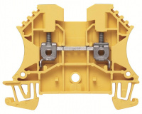 Клеммник проходной WDU 2.5 GE винт 2,5 мм.кв желтый Weidmuller