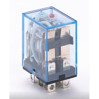 Промежуточное реле 2 контакта с индикацией LED 10A 220В AC ПР DEKraft