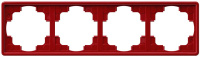 Рамка 4-постовая Gira S-Color Красный