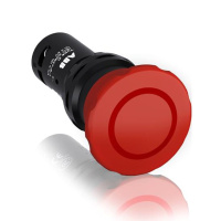 Кнопка CE4P-10R-11 аварийного останова с фиксацией 1НО1НЗ отпускание вытягиванием 40мм ABB