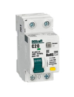 DEKraft ДИФ-103 Дифавтомат 1P+N 20А 10мА AC (C) 6кА