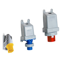 Вилка для монтажа на поверхность 416BS6W, 16A, 3P+N+E, IP67, 6ч ABB