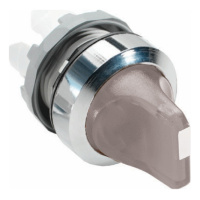 Переключатель M2SS2-21C (короткая ручка) прозрачный 2-х позиционный с подсветкой с фиксацией ABB