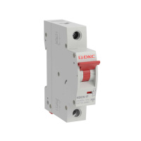 Автоматический выключатель модульный YON max типа MD63N, 6кА, 1 полюс, хар-ка C, 6А DKC