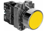 Кнопка управления NP2-BA51 без подсветки желтая 1НО IP40 CHINT