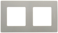 Рамка 2-постовая Legrand Etika Светлая галька
