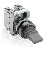 Переключатель-тумблер MTS2-10B черный 3-х позиционный вертикального исполнения с возвратом в среднее положение ABB