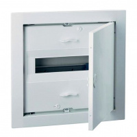 Шкаф с дверцей в нишу 335x350x95, 1ряд/12(13)мод, пружинные зажимы, IP31 ABB UK512N2