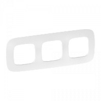 Рамка 3-постовая Legrand Valena Allure Тиснение белое