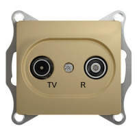 Розетка TV-R проходная 4dB Schneider Electric Glossa Титан