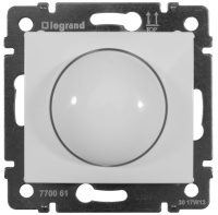 Светорегулятор поворотно-нажимной 100-1000 Вт для л/н г/л Legrand Valena Белый