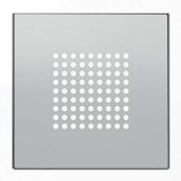 Накладка (решетка) зуммера / звонка/ громкоговорителя ABB NIE Sky Серебристый алюминий 8529 PL
