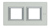 Рамка прямоугольная горизонтальная 2+2 мод Bticino Axolute Алюминий 
