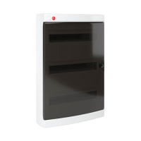 Щиток настенный 3 ряда, 54(3x18) модуля, спрозрачной дверцей, без клеммных колодок, IP41, цвет белыйRAL 9016 DKC