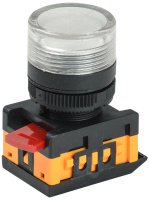 Лампа AL-22TE сигнальная d22мм прозрач. неон/240В цилиндр IEK