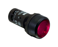 Кнопка с подсветкой CP2-11R-10 красная 24В AC/DC с плоской клавишей с фиксацией 1НО ABB