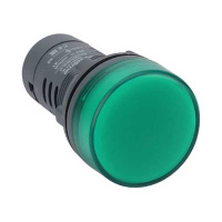 Systeme Electric Лампа сигнальная SB7 моноблочная 22мм зеленая LED 24В DC