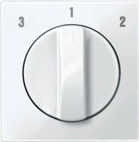 Накладка выключателя вентилятора (3-1-2) Merten System M Белый глянeц