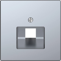 Накладка розетки компьютерной 1хRJ45 Merten D-Life Нержавеющая сталь