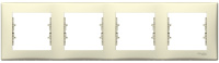 Рамка 4-постовая горизонтальная Schneider Electric Sedna Бежевый