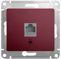 Розетка компьютерная RJ45 кат.5E механизм Systeme Electric Glossa Баклажановый
