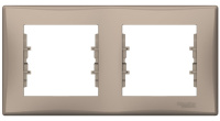 Рамка 2-постовая горизонтальная Schneider Electric Sedna Титан