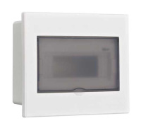 DEKraft Корпус пласт. навесной прозр. дв. 1 ряд 9 мод. IP41 ЩРН-П