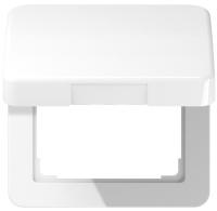 Крышка откидная для розеток и изделий 50х50 Jung Белый