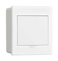 DEKraft Корпус пласт. навесной бел. дв. 1 ряд 4 мод. IP41 ЩРН-П