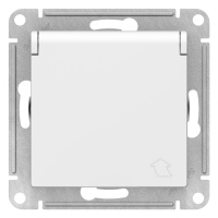 Розетка с заземлением со шторками с крышкой 16A IP20 механизм Schneider Electric AtlasDesign Белый