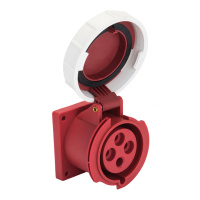 Розетка стационарная внутренняя 3242 3P+PE 32A 380В IP67 EKF PROxima