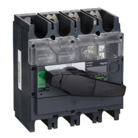Выключатель-разъединитель, монтаж на плате 3P / с чёрной рукояткой Schneder Electrc nterpact NV500
