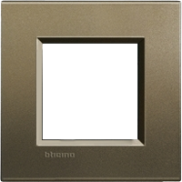 Рамка прямоугольная 2 мод Bticino Living Light Коричневый шелк