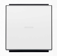 Клавиша 1-ая с линзой подсветки ABB NIE Sky Альпийский белый 8501.3 BL