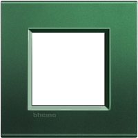 Рамка прямоугольная 2 мод Bticino Living Light Зеленый шелк