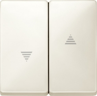 Клавиша 1-ая с линзой подсветки Jung Слоновая кость