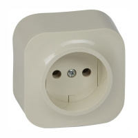 Розетка без заземления IP20 Legrand Quteo Слоновая кость