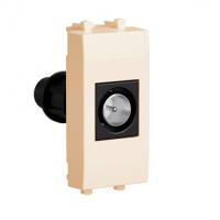 Розетка TV проходная модульная, "Avanti", "Ванильная дымка", 1 модуль DKC