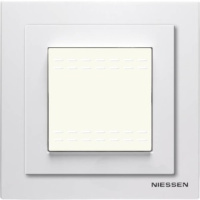 Рамка монтажная 1 пост 2 мод рамка+набор монтажный IP55 ABB NIE Zenit Белый N3271 BL