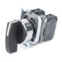 Systeme Electric Переключатель SB4 в сборе модульный 22мм 3 позиции с возвратом ручка 2НО