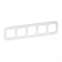 Рамка 5-постовая Legrand Valena Allure Тиснение белое