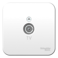 Розетка TV накладного монтажа с изолирующей пластиной Systeme Electric Blanca Белый