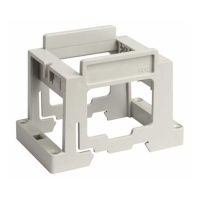 Суппорт под розетку BRAVA на DIN рейку, цвет серый RAL 7035 DKC