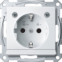Механизм розетки SCHUKO с модульной светодиодной подсветкой БЕЛ Schneider Electric