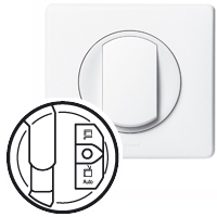 Накладка розетки RJ45 STP для оптимизированной сети с этикеткой Legrand Celiane Белый