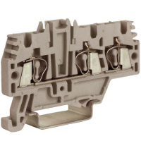 Клеммник проходной 2,5мм2 серый 1 ввод/2 вывода DKC HMM.2/1+2GR