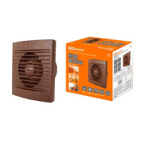 Вентилятор бытовой настенный 98мм 15W 100м3/ч 40Дб IP34 бук TDM ЭКО 100 С